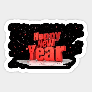 Happy New Year Sticker